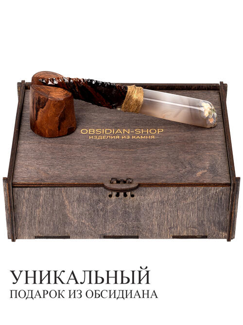 Нож из Агата и Обсидиана